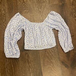 Floral long sleeve crop top - BOGO